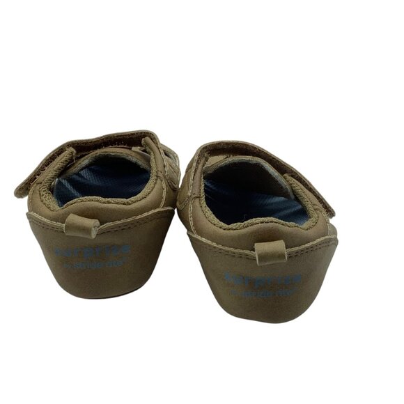 Surprize By Stride Rite Kellyn Baby Tan Sandals Adjustable Straps Size 6-12M - Picture 6 of 7